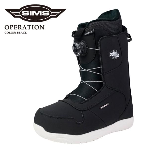 SIMS 日本正規品 スノーボード ブーツ シムス OPERATION Black SIMS 日本正規品 スノーボード ブーツ シムス OPERATION Black