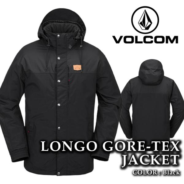 日本正規品 スノーボード ウェア ジャケット ボルコム VOLCOM MENS LONGO GORE-TEX JACKET Black ゴアテックス メンズ 24-25