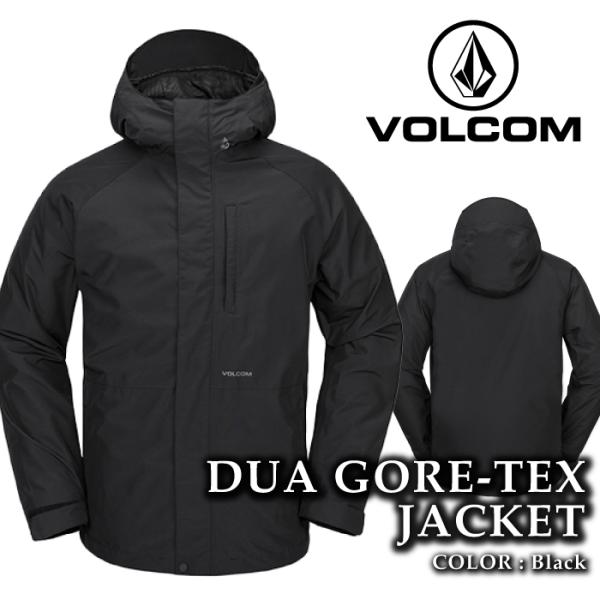 スノーボード Volcom MENS DUA GORE-TEX JACKET - BLACK OUTLET】VOLCOM Mens Dua Gore-Tex Jacket - Black