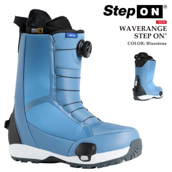 爆買 日本正規品 スノーボード ブーツ バートン BURTON MENS WAVERANGE STEP ON WIDE Blue Stone ウェイブレンジ ステップオン ワイド メンズ 25-26