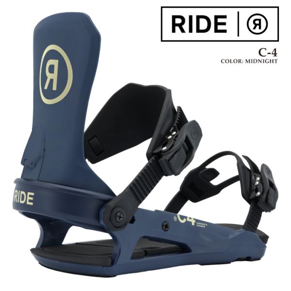 日本正規品 スノーボード ビンディング ライド RIDE C-4 Midnight バインディング メンズ 25-26
