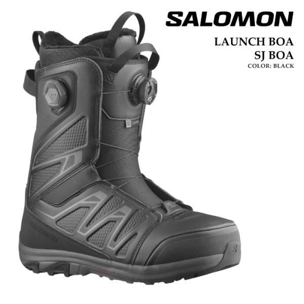 爆買 日本正規品 スノーボード ブーツ サロモン SALOMON LAUNCH BOA SJ BOA Black ローンチ ボア メンズ 25-26