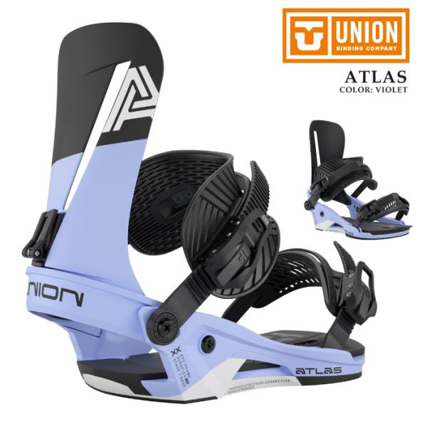 日本正規品 スノーボード ビンディング ユニオン UNION ATLAS Violet アトラス バインディング メンズ レディース 25-26