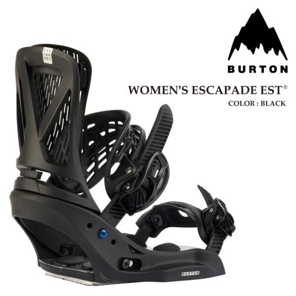 日本正規品 スノーボード ビンディング バートン BURTON ESCAPADE EST Black エスカペード バインディング レディース 26-27