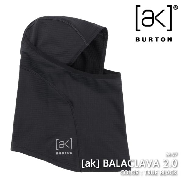 日本正規品 スノーボード バラクラバ バートン BURTON AK BALACLAVA 2.0 True Black 26-27
