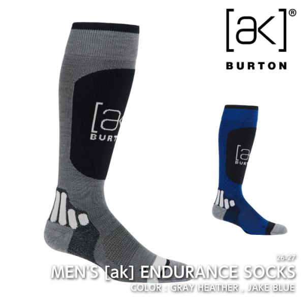 日本正規品 スノーボード ソックス バートン BURTON AK ENDURANCE SOCKS Jake Blue・Gray Heather 26-27