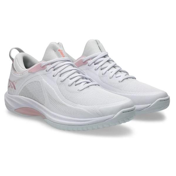 asics アシックス GLIDE NOVA FF 4 バスケットボールシューズ 1063A105-101(White/Pink Salt)