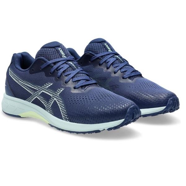 asics アシックス LAZERBEAM RJ-G（レーザービーム RJ-G） ジュニアシューズ 1154A214-400(ネイビーブルー/ライトイエロー)