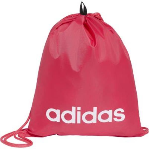 【メール便対応】adidas アディダス リニアジムサック スポーツバッグ KUK78-KS4514(パワーピンク/ホワイト)