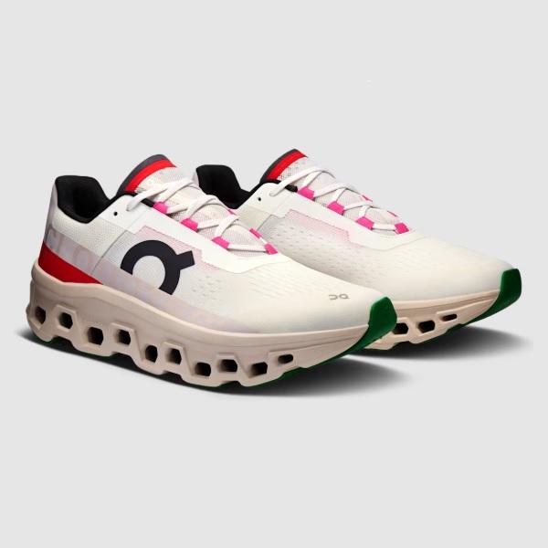 On（オン） Cloudmonster ランニングシューズ 6197655(Ivory/Pearl