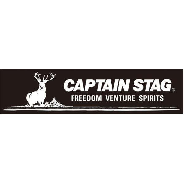 CAPTAIN STAG キャプテンスタッグ キャプテンスタッグステッカー（ロゴマーク・ブラック） 228×60mm UM−1531 UM1531