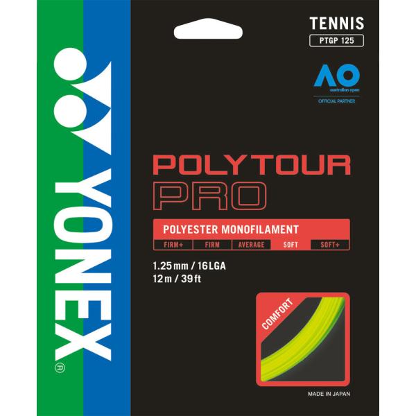 Yonex ヨネックス 硬式テニス用ガット ポリツアープロ125 PTGP125 FLY