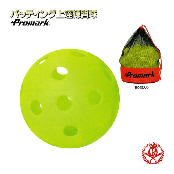プロマーク バッティング上達練習球 50個入り 野球 ボール トレーニング用品 htb-50