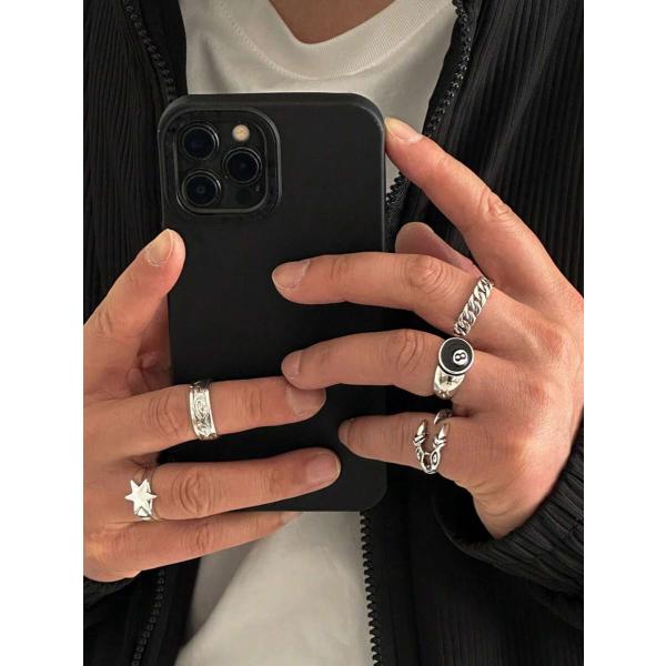 着用時期 : デイリー要素 : スタースタイル : ゴシックカラー : アンティークシルバー素材 : 亜鉛合金