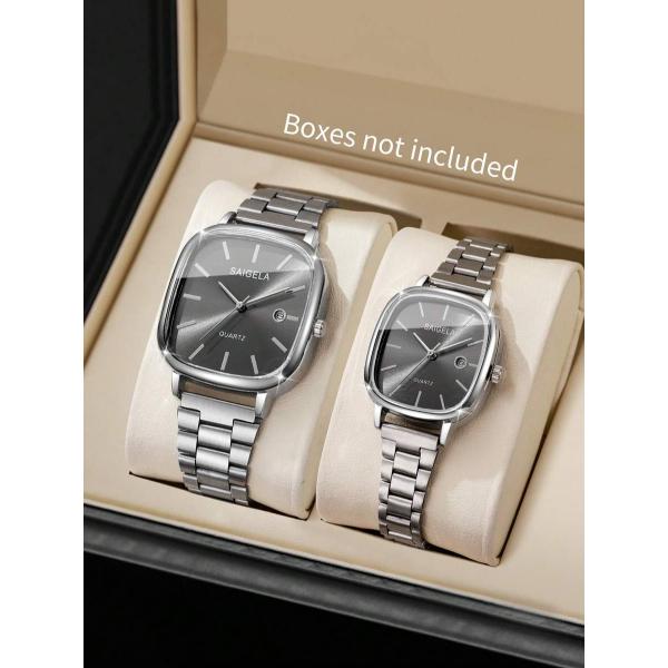 ストラップ素材 : 亜鉛合金要素 : カップルスタイル : カジュアル着用時期 : デイリー時計の形状 : スクエアストラップの色 : シルバータイプ : 腕時計含まれるボックス : Noバッテリーを含む : 性別 : 男性, レディース防...