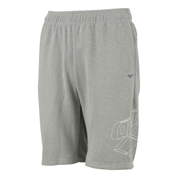 裏毛素材のスウェットハーフパンツ。左裾にプリントされたアリーナロゴがデザインポイント。※左右には、ポケットが付いています。※裏地は付いていません。■素材ポリエステル100% 。