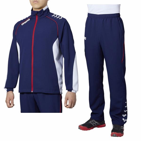 チームラインがデザインされたクロスジャケット+クロスロングパンツ。クロス素材を使用しており、着用しやすいシンプルなデザインがポイントです。■素材表地:ポリエステル100%  裏地:ポリエステル 。