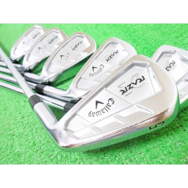 中古 キャロウェイ RAZR X FORGED アイアンセット 6本 #5-PW DG S300 JP 右用