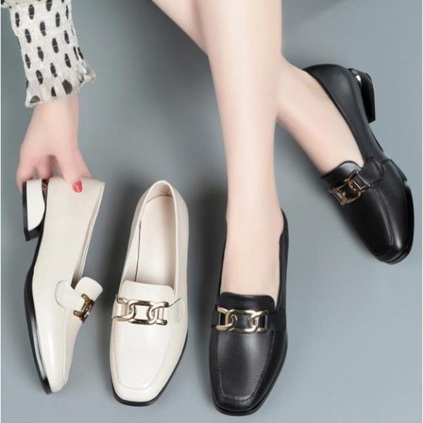 ローファー レディース パンプス フラットシューズ 靴 通勤通学 牛革