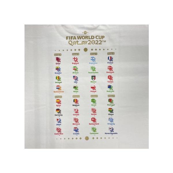 FIFA World Cup Qatar 2022 公式ライセンス商品Tシャツ（NATIONAL PRIDE）Mサイズ サッカー ワールドカップ M WHT MS22578