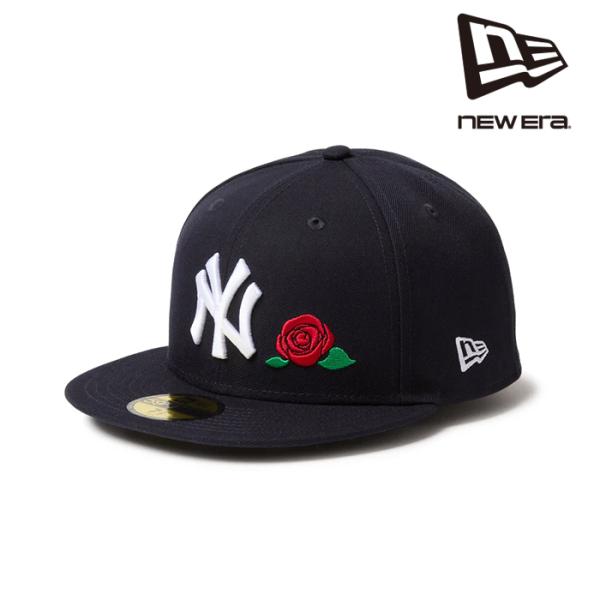 日本正規品 ニューエラ NEW ERA 59FIFTY With Rose ニューヨーク・ヤンキース ネイビー 14668144 キャップ 帽子