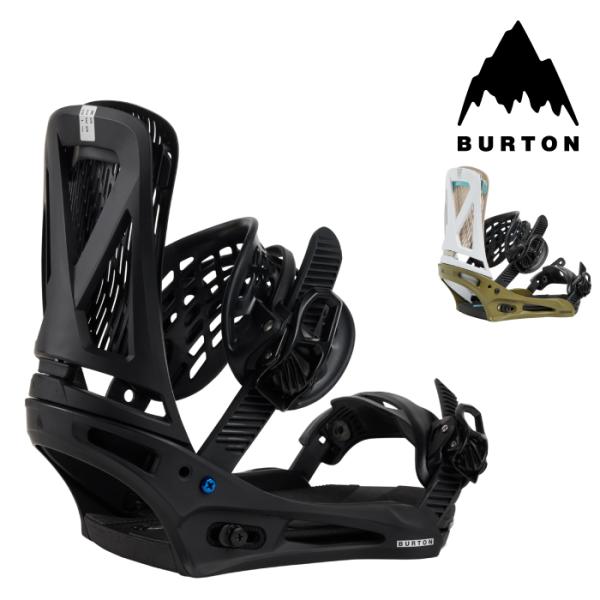 日本正規品 スノーボード ビンディング バートン BURTON GENESIS Re:Flex Black / White Dried Moss ジェネシス バインディング メンズ 26-27