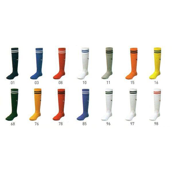 PUMA（プーマ） ジュニアサッカーストッキング レッド×ホワイト 22〜24