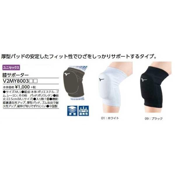 MIZUNO（ミズノ） 膝サポーター 1個入り 総丈22.5cm(Mサイズ) ミズノ