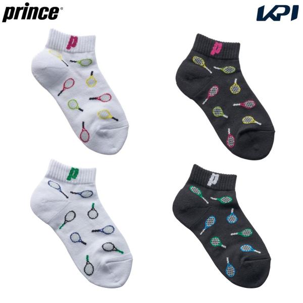 「最短当日出荷」プリンス Prince テニスアクセサリー レディース   ラケット柄ソックス PS379