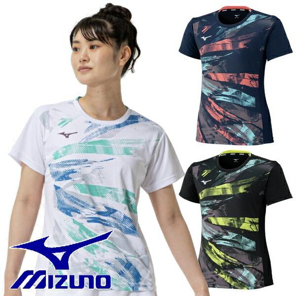 MIZUNO（ミズノ） レディース ゲームシャツ ユニホーム 半袖 上 テニス