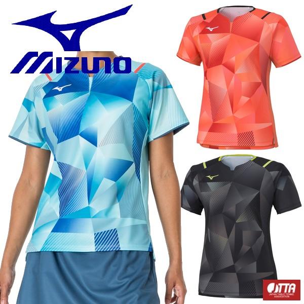 MIZUNO（ミズノ） 卓球 レディース ユニフォーム 半袖 上 ゲームシャツ