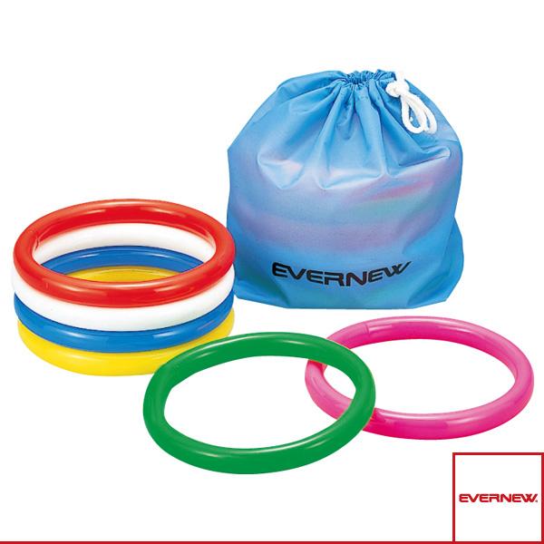 エバニュー 運動会用品設備・備品 リングバトン 6色組 EGA160「テニス・ソフトテニス・バドミントン・野球・ソフトボール・卓球・ランニング専門店」