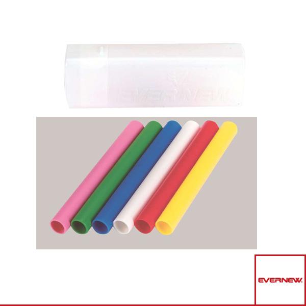 エバニュー 運動会用品設備・備品 リレーバトンプラ製大 6色組 中学校向 EGA184「テニス・ソフトテニス・バドミントン・野球・ソフトボール・卓球・ランニング専門店」