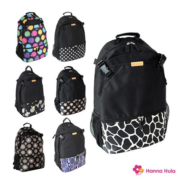 [ハンナフラ テニスバッグ ]バックパック ラケット2本収納可 TNS-BPK Hanna Hula（ハンナフラ） テニスバッグ バックパック ラケット2本収納