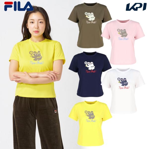 フィラ FILA テニスウェア レディース   グラフィックＴシャツ CZ6FGW026 2026FW 9月上旬発売予定※予約