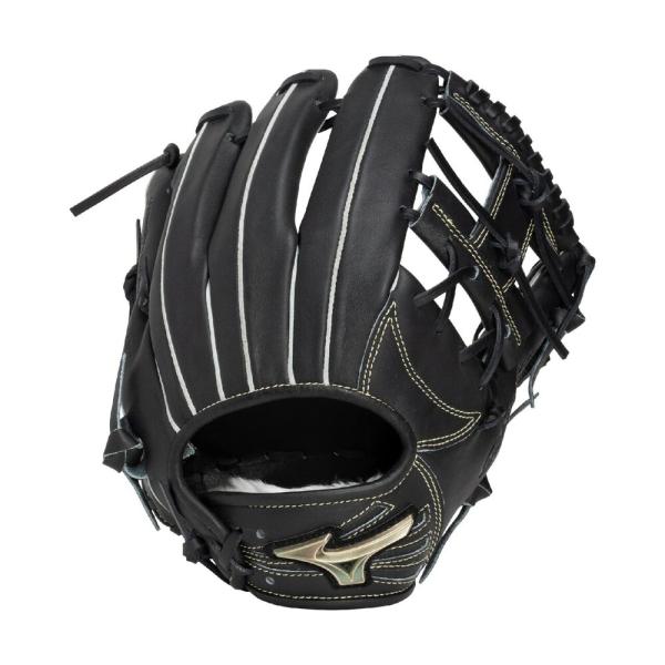 キ*ヨ様 ミズノ 一般軟式野球グローブ 右投げ用　限定カラー ブラック／メタリッ キ*ヨ様 ミズノ 一般軟式野球グローブ 右投げ用 限定カラー ブラック