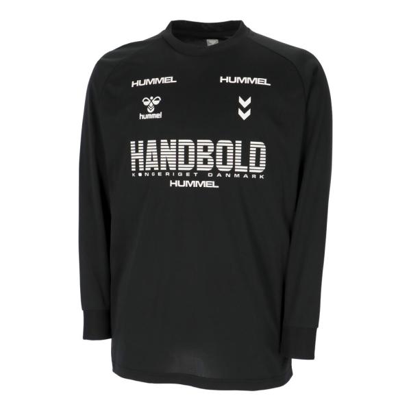 ◆メール便対応商品◆hummel（ヒュンメル）HB BASIC ロングスリーブプラクティスシャツ（HAP7227）ハンドボール プラシャツ ロンT 長袖 吸汗速乾 メンズ