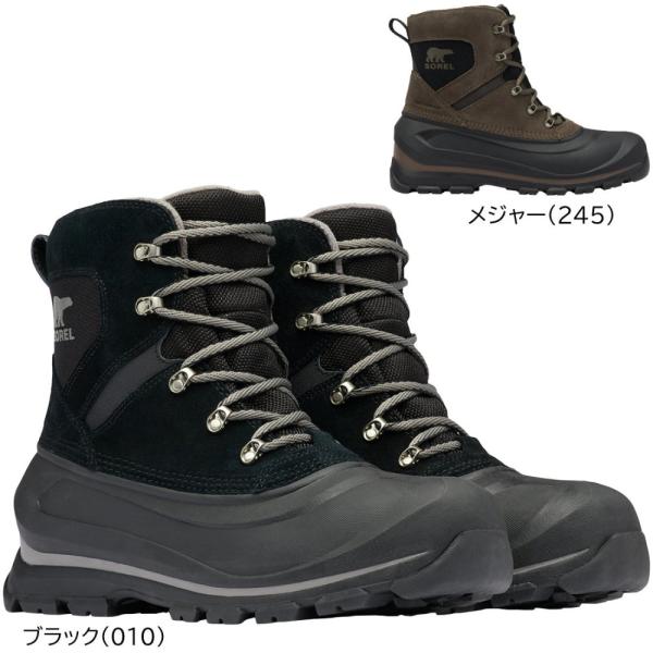 ソレル スノーブーツ メンズ バクストンレース ウォータープルーフ ブラック/メジャー 25.0-29.0cm NM5081 SOREL（ソレル） スノーブーツ メンズ バクストンレース ウォーター