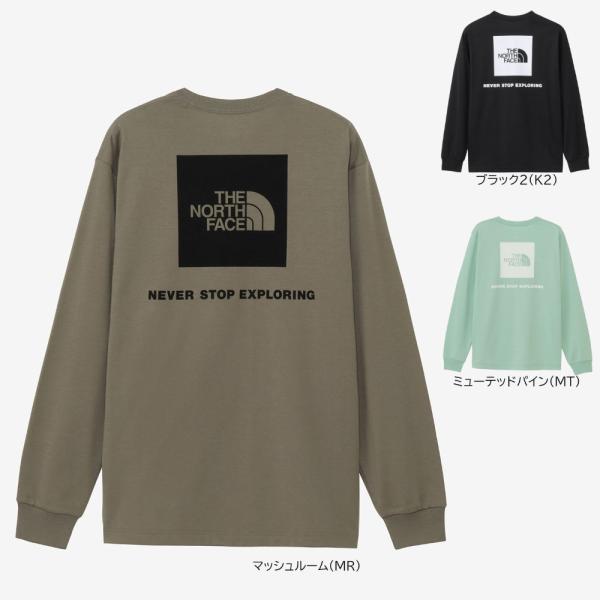 ザ・ノース・フェイス 長袖Tシャツ メンズ ロングスリーブバックスクエアロゴティー NT32442