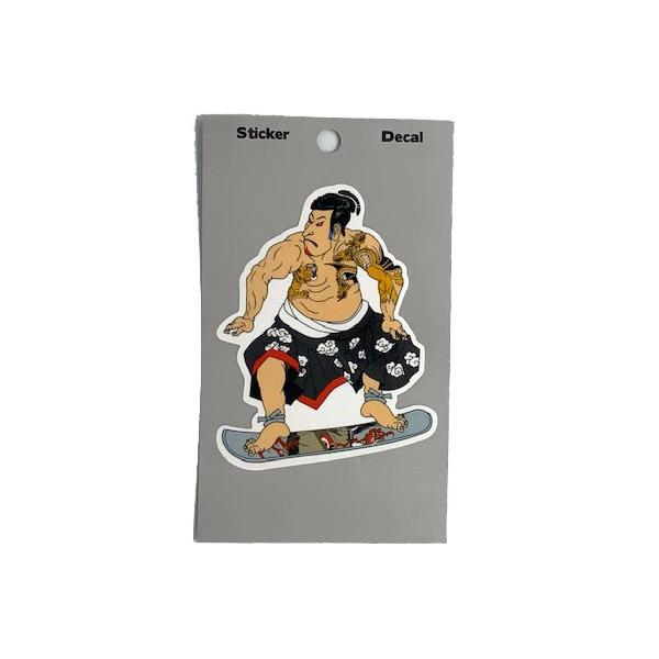 カッティングステッカー 雪国 歌舞伎 役者 和柄 和風 日本 JAPAN おしゃれ かっこいいスキーヤー・スノーボーダーに人気のおしゃれでかっこいいステッカー！スキー スノーボード ヘルメット 車 バイク パソコン スーツケースに！『スキー...