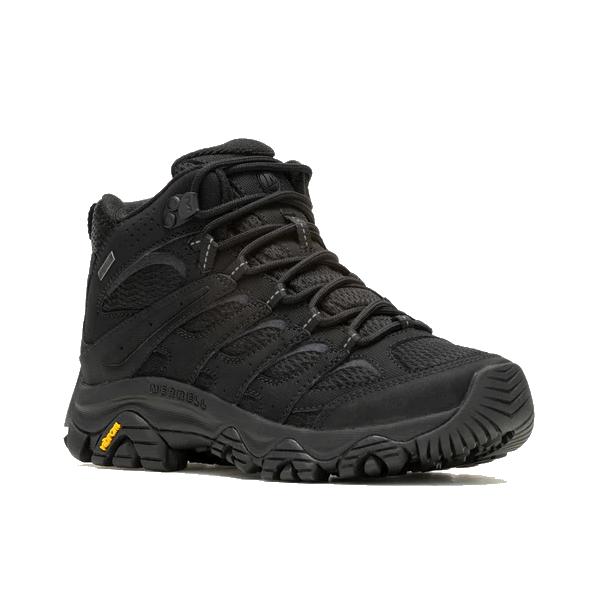 メレル モアブ 3 シンセティック ミッド ゴアテックス レディース トレッキングシューズ ミドルカット ブラック 23.0-25.0cm W500424 MERRELL（メレル） モアブ 3 シンセティック ミッド ゴアテックス