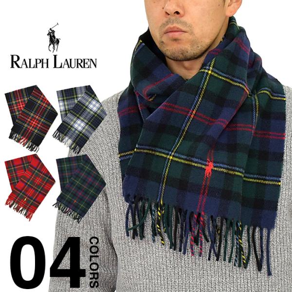 ラルフローレン マフラー チェック メンズ レディース Polo Ralph Lauren ポロ イタリア製 ウール 100 タータンチェック ワンポイント Pc0609 Acc Prl Pc0609 スポットチェックヤフー店 通販 Yahoo ショッピング