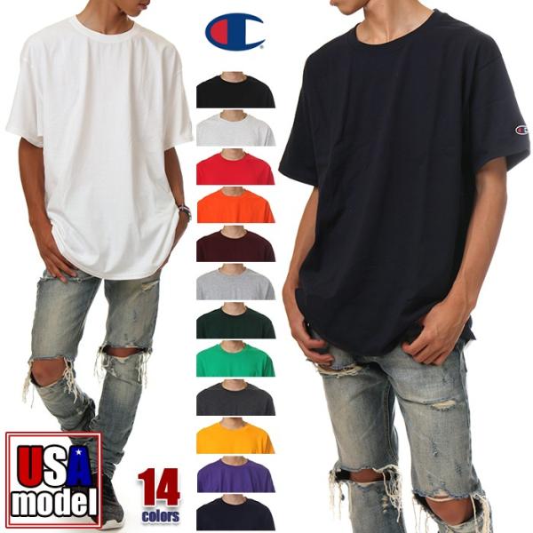 チャンピオン Tシャツ 半袖 メンズ レディース ビッグtシャツ Champion 大きいサイズ 袖ロゴ 無地 Usaモデル ブランド ストリート 白 黒 綿100 Buyee Buyee Japanese Proxy Service Buy From Japan Bot Online