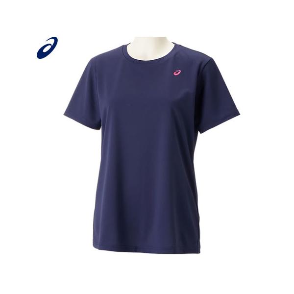 優れた吸汗速乾性を追求したリサイクルポリエステルのニット素材を使用した女性向け シルエットのワンポイントロゴデザインの半袖Ｔシャツ■素材：ポリエステル100%※当店とメーカーの在庫を合わせた数を表示しておりますので稀に欠品する場合もございます。