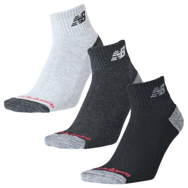 newbalance ニューバランス 3足組ソックス ミッドレングス3Pソックス 靴下 ユニセックス 男女兼用 LAS55637 1個までメール便OK