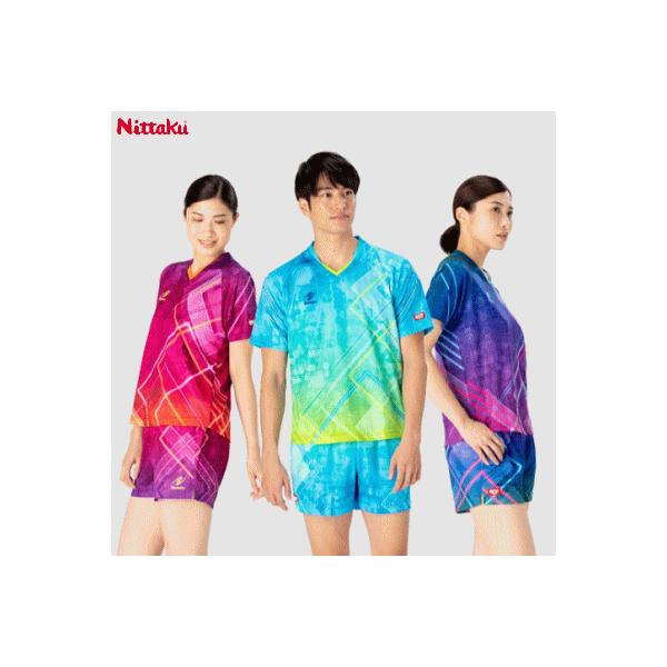 Nittaku ブライトネオンシャツ ニッタク ユニフォーム 男女兼用