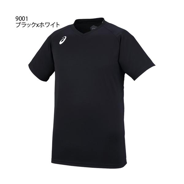 アシックス バレーボール ウェア 練習着 半袖シャツ ワンポイントTシャツ asics XW6746 ユニセックス 男女兼用 1枚までメール便OK  /【Buyee】 