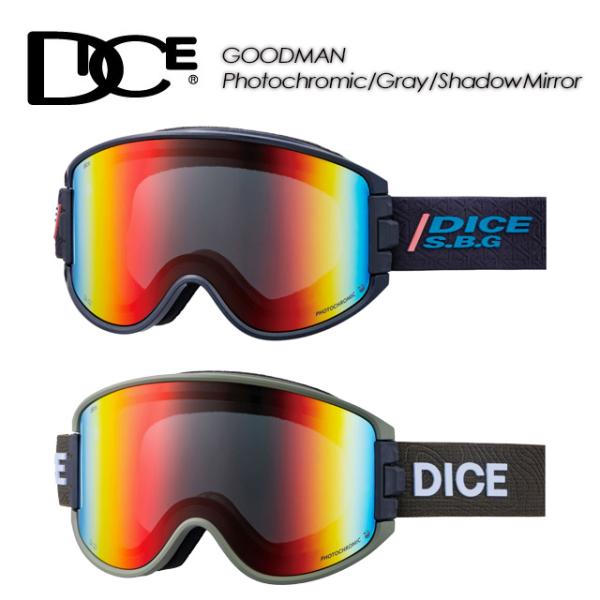 DICEゴーグルGOODMAN MATTE BLKカラー新品未使用 DICE】ダイス 【GOODMAN】グッドマン Photochromic / UltraLightPurple