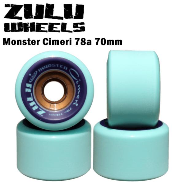 【Zulu Wheels】 ズールーウィール 【Monster Cimeri 78A 70mm】 モンスターシメリ 78A 70mm スケートボード ウィール ロンスケ