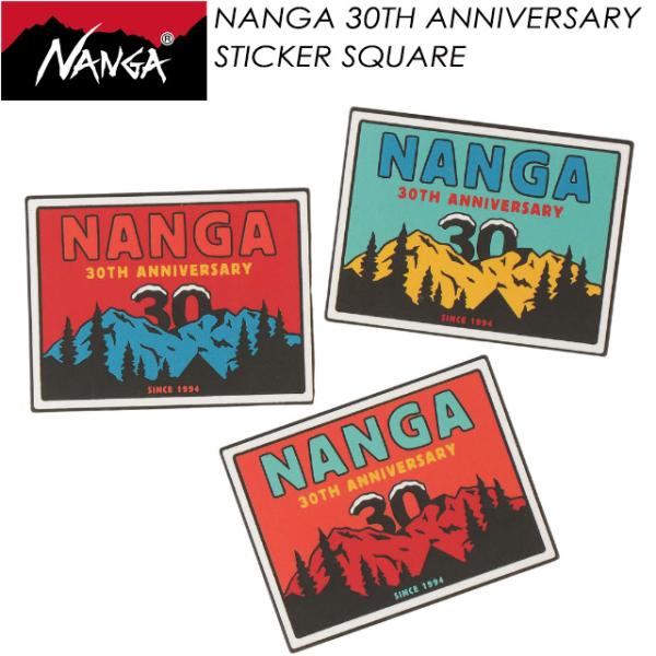 【NANGA】 ナンガ 【NANGA 30TH ANNIVERSARY STICKER SQUARE】 ナンガ 30th アニバーサリー ステッカー スクエア NA2443-3G203-A ステッカー